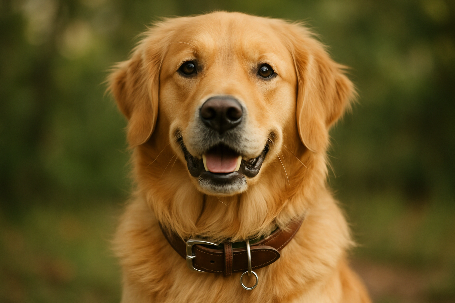 chien avec son collier