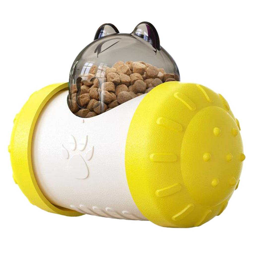 Distributeur de Croquettes pour Chien - BrainChase™ - Jaune - Paradis pour chien