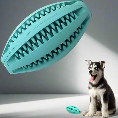 Jouet Interactif pour Chien - ChewBounceBall™ - Bleu Clair - Paradis pour chien