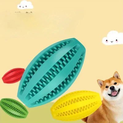 Jouet Interactif pour Chien - ChewBounceBall™ - Bleu Clair - Paradis pour chien