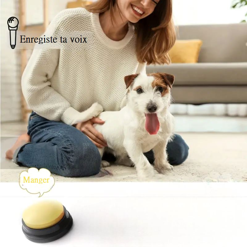 Jouet Interactif pour Chien - ChienParlant™ - Jaune - Paradis pour chien